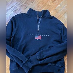 Brandy Melville cropped oversized half zip